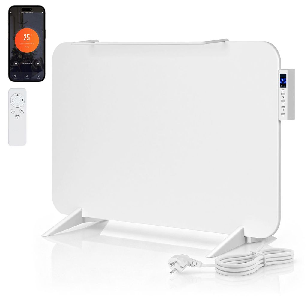 Panneau de chauffage infrarouge Vigevee, 450W, blanc, avec Image du produit 