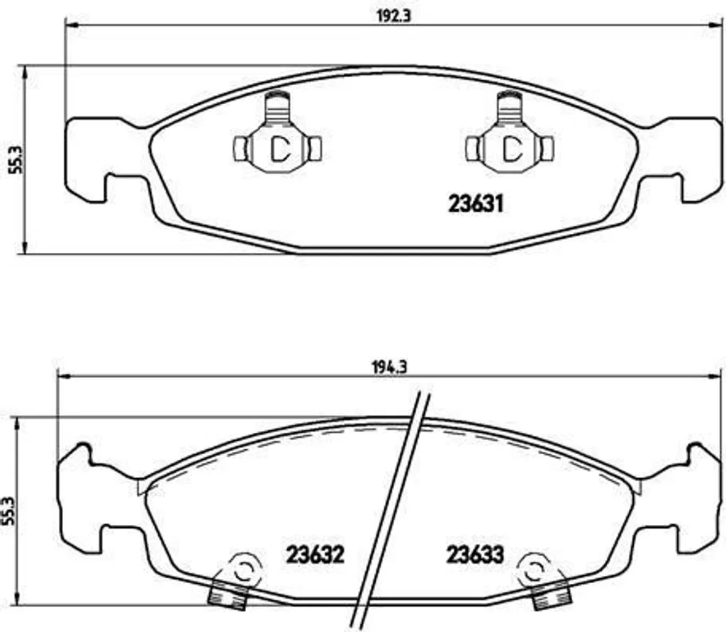 Brembo P 37 005 Plaquettes de Frein OE 5011969AA pour Cherokee XJ WJ
