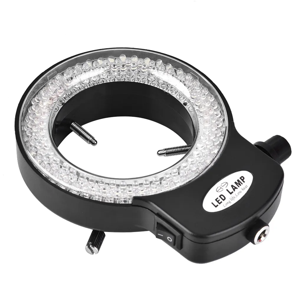 Lampada Anello 144 LED per Microscopio Stereo: Luce Professionale Nera - 3