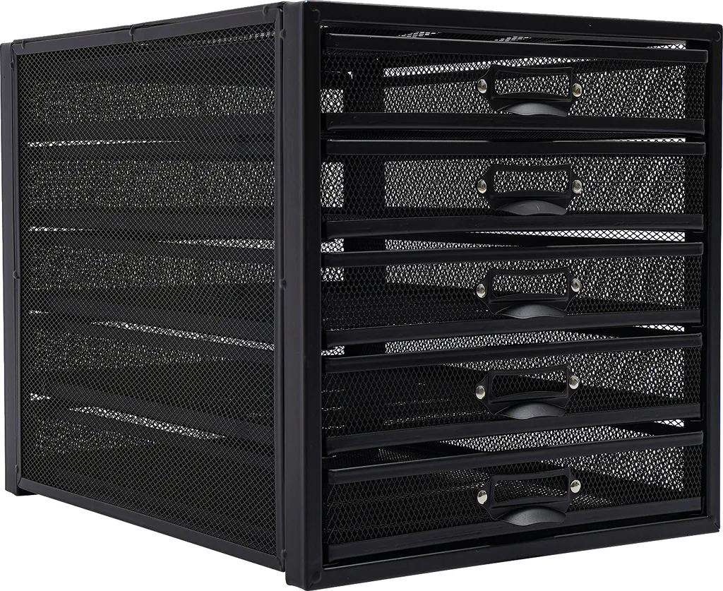 Organiseur de bureau noir pour libérer l'espace et ranger 15kg de matériel