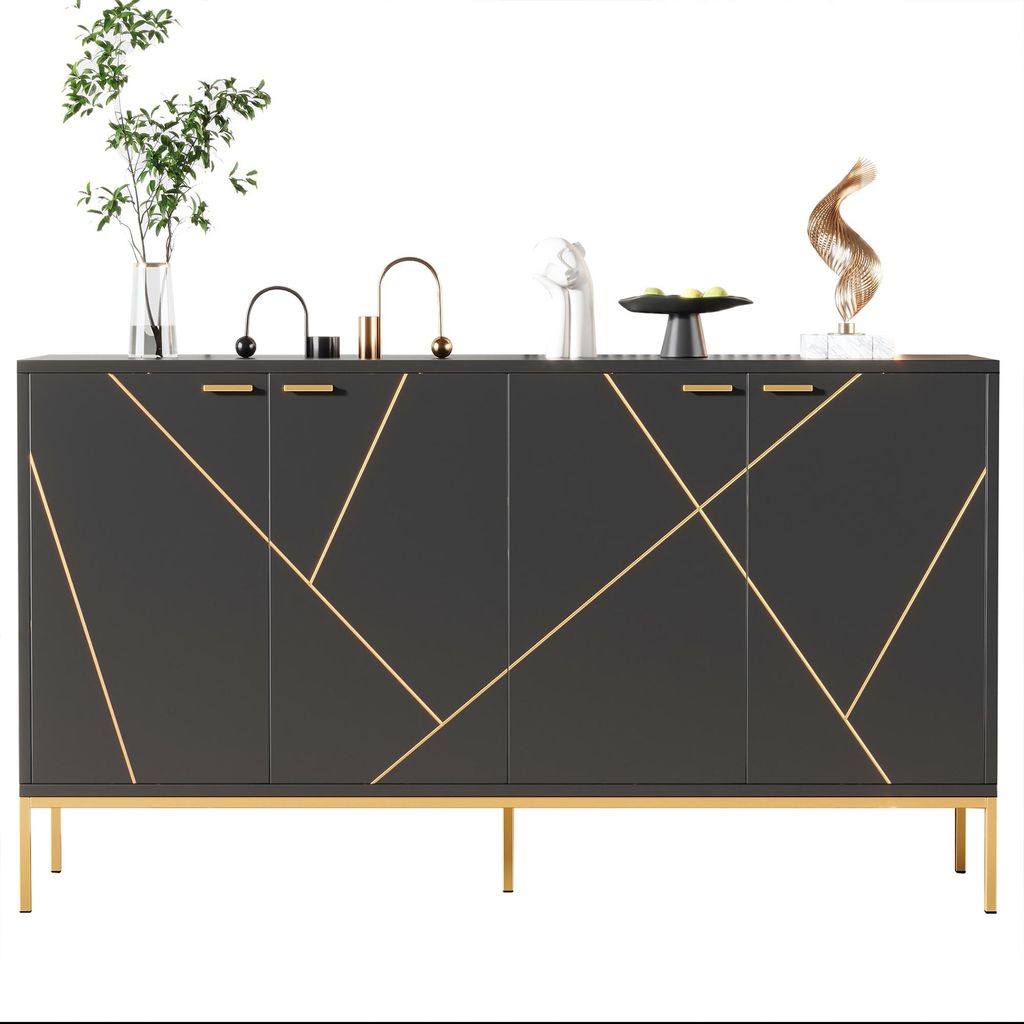 Merax Sideboard Kommode mit 4 Türen, TV-Schrank, Produktbild 