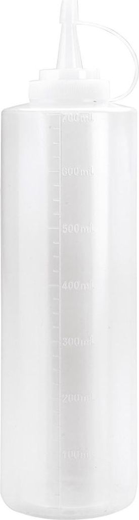 Ibili-Saucenmessflasche, Kunststoff, 750 ml, weiß