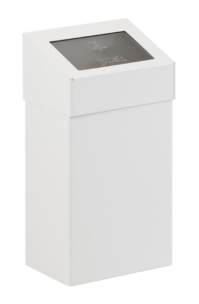 Abfallbehälter mit Pushdeckel 18 Liter weiss (31021826) Produktbild 
