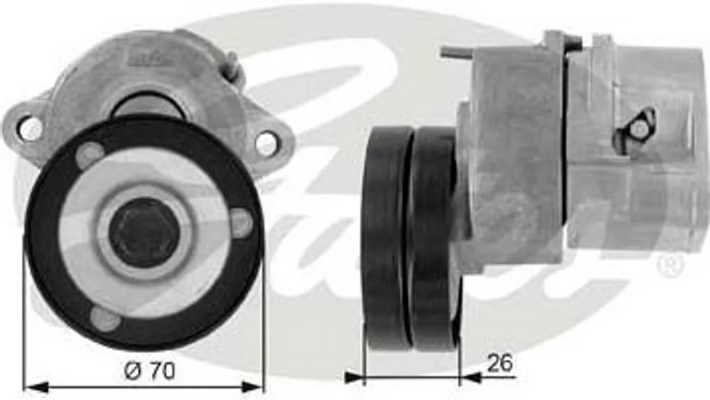 Supprimer les Bruits de Courroie Opel - Galet Tendeur Gates T38213 OE