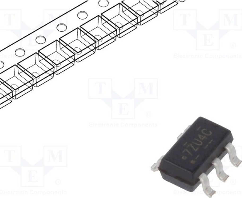 5x NC7SZU04M5X Tore, Inverter SMD Kanäle: 1 Wechselrichter Nein IN: 1