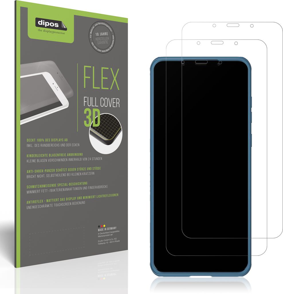 2x Full Cover Schutzfolie matt für Huawei Mate 50 Pro Panzerfolie Anti-Shock