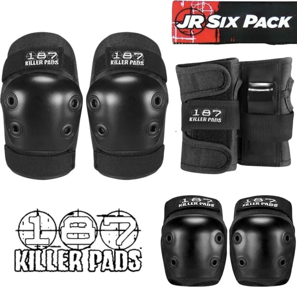 187 Killer Pads Jr. Six Pack Set schwarz Produktbild 
