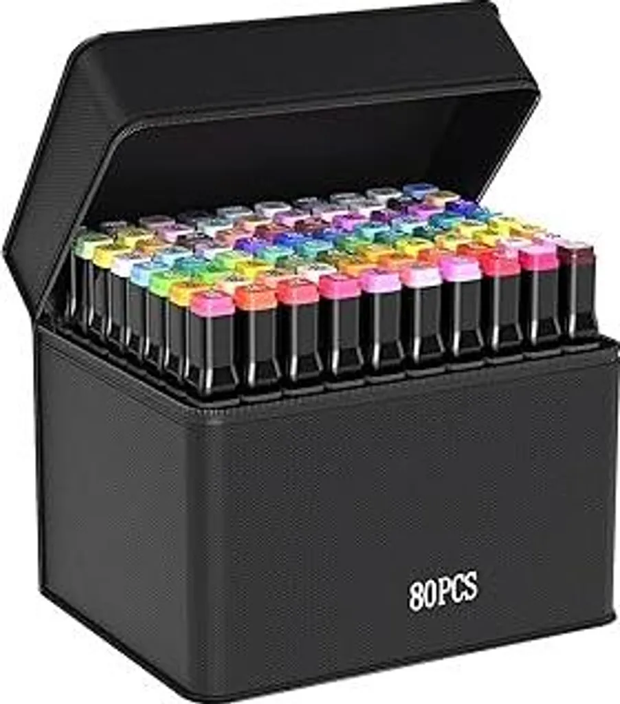 Bafumiu 80 Pennarelli per Bambini e Adulti Set Marker Doppia Punta