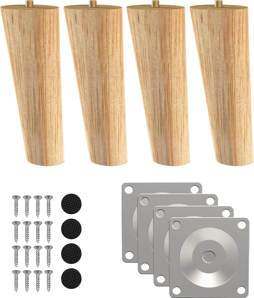 Réhausser vos Meubles avec ces Pieds de Table en Bois Massif 15 cm