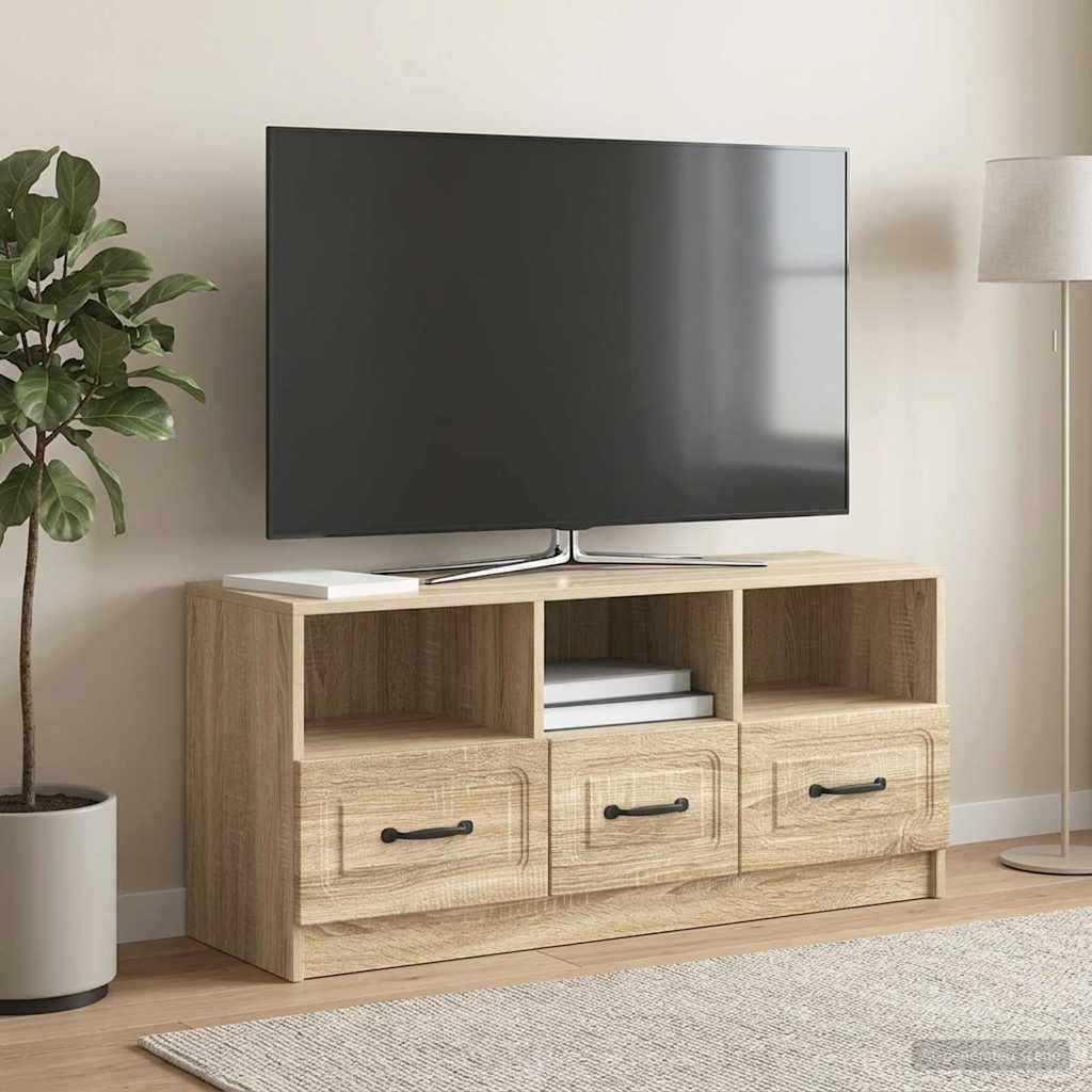 Maison Exclusive - TV-Schränk Sonoma-Eiche 102 x 34,5 x 47 cm Holzwerkstoff