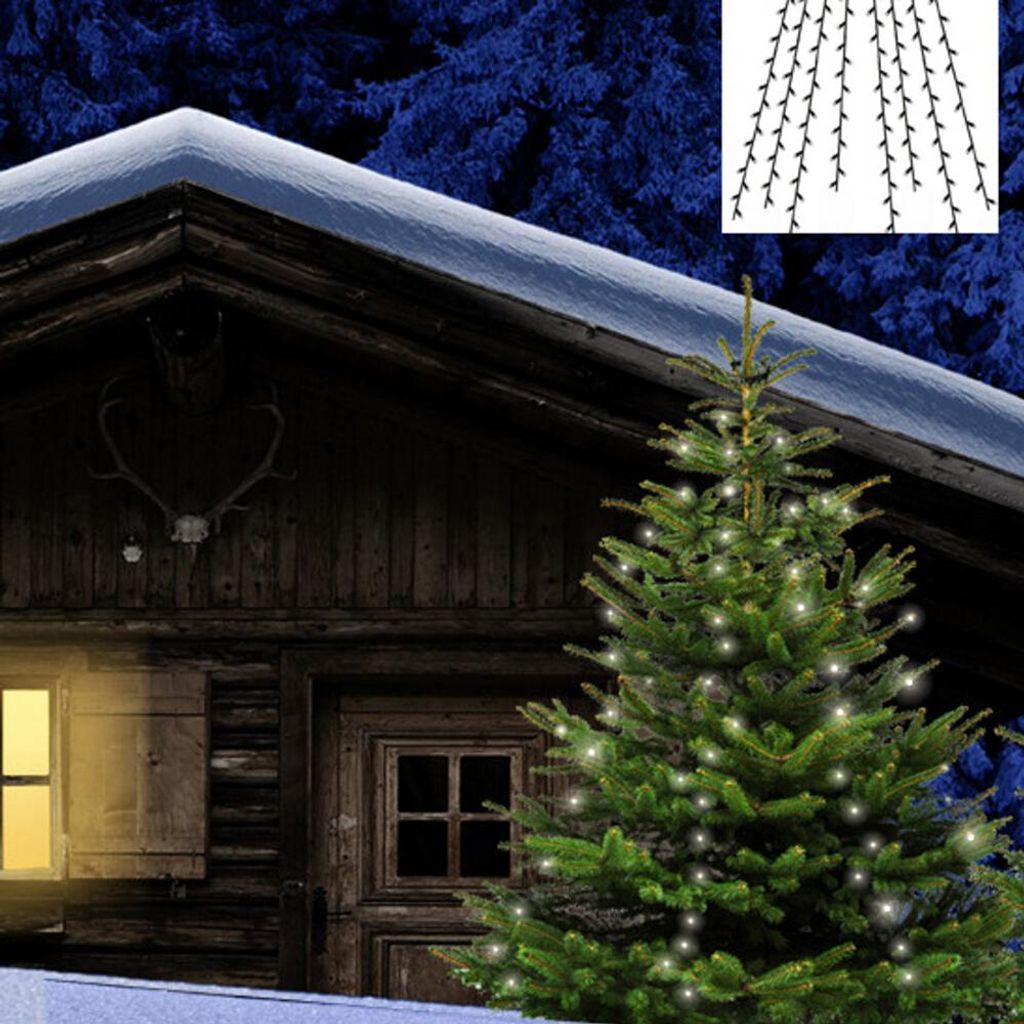 LED Lichterkette 160 LEDs Weihnachtsbaumbeleuchtung 2,2m