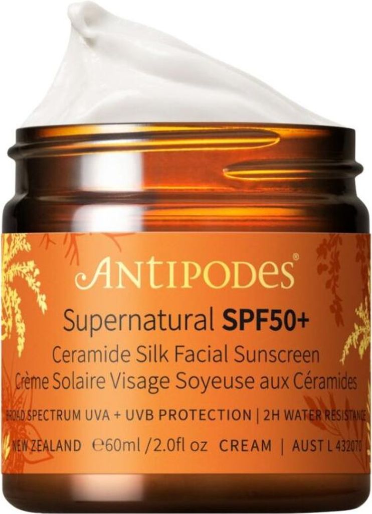 Feine Gesichtssonnencreme SPF 50+ Supernatural ( Ceramide Silk Facial Sunscreen) 60ml