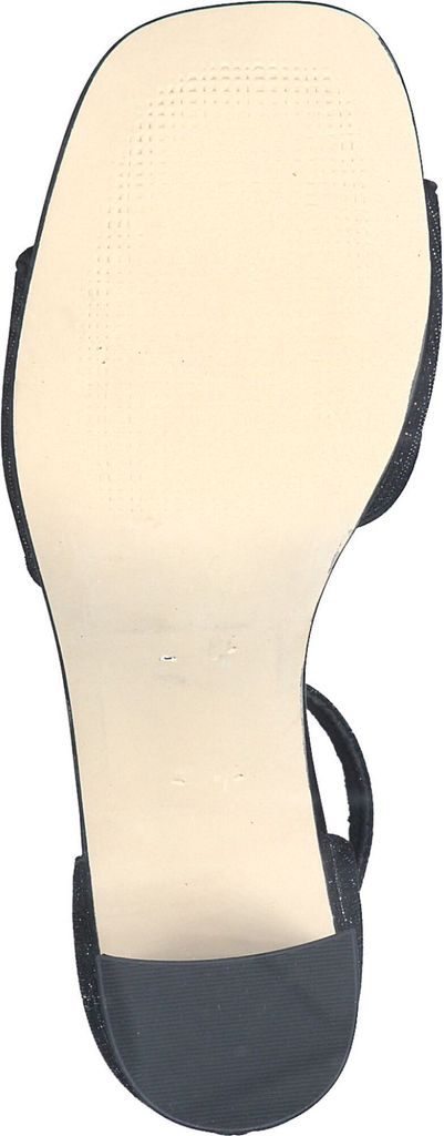 MARCO TOZZI Damen Sandalette geschlossene Ferse Glitzer 2-28332-42, Größe:37 EU, Farbe:Schwarz