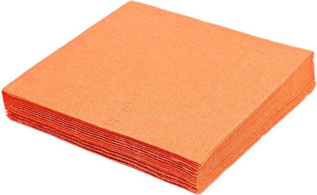 Párty ubrousky oranžové - 33 x 33 cm - 20 ks Obrázek produktu 