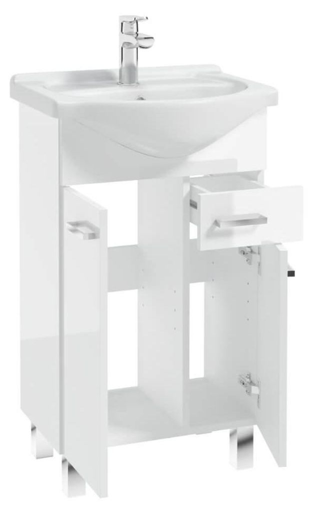 Domodomo meuble de salle de bain avec lavabo, 80 x 50 x 30 Image du produit 