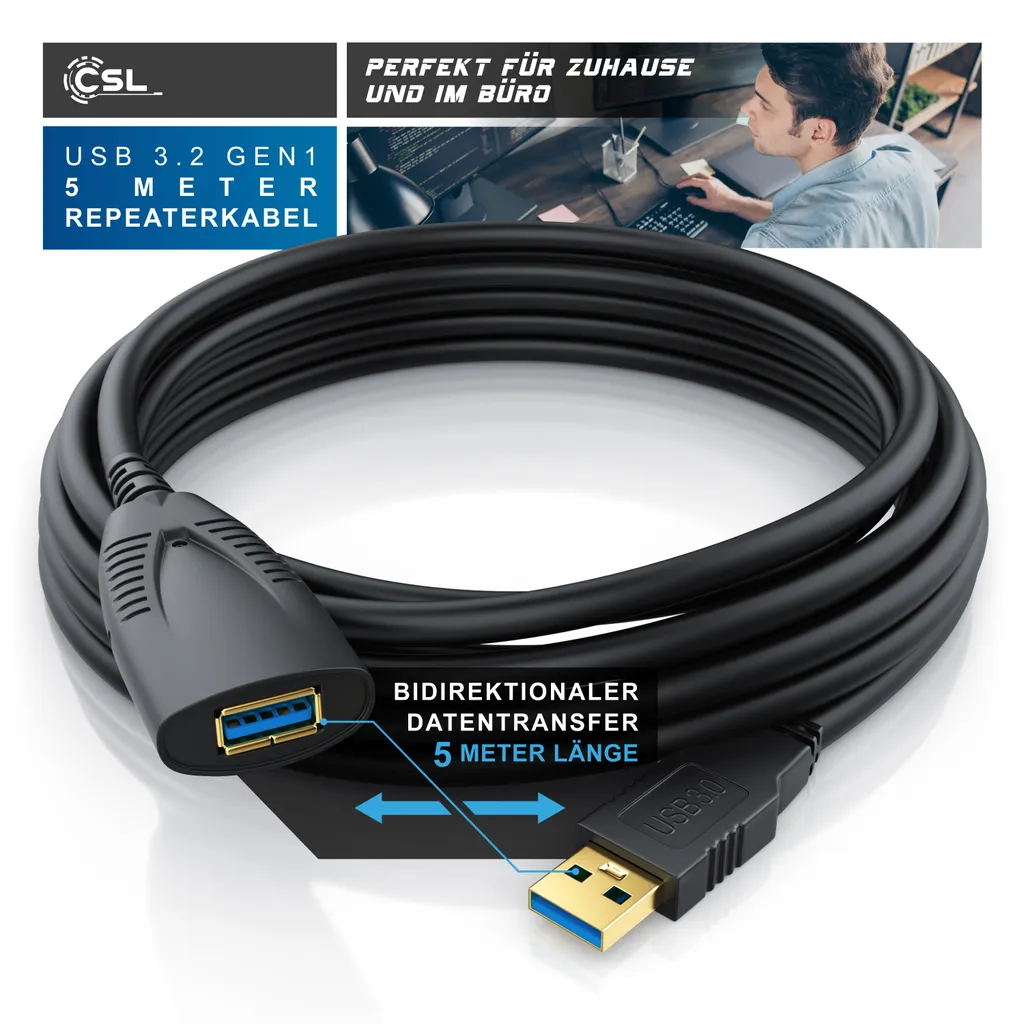 CSL aktives USB 3.0 Verlängerungskabel mit | Kaufland.de