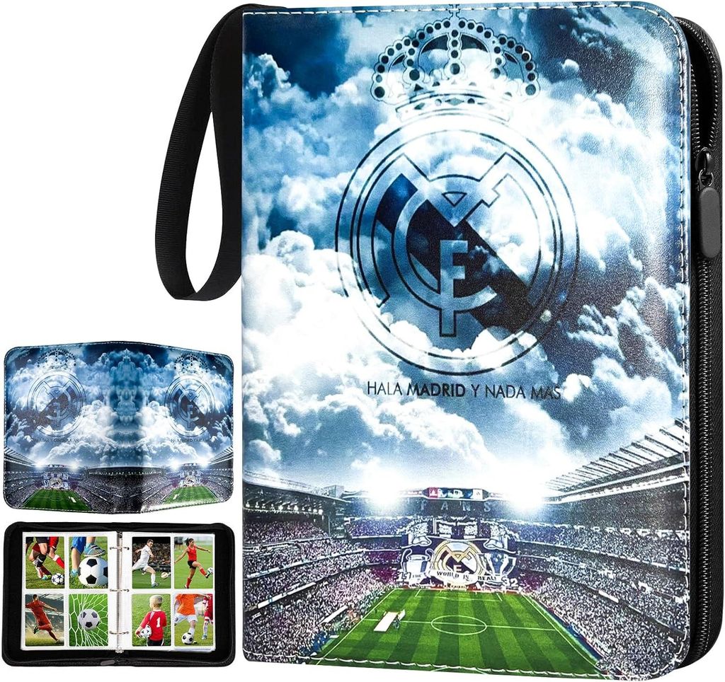 Fussball Karten Sammelalbum mit Reißverschluss und 50 Produktbild 