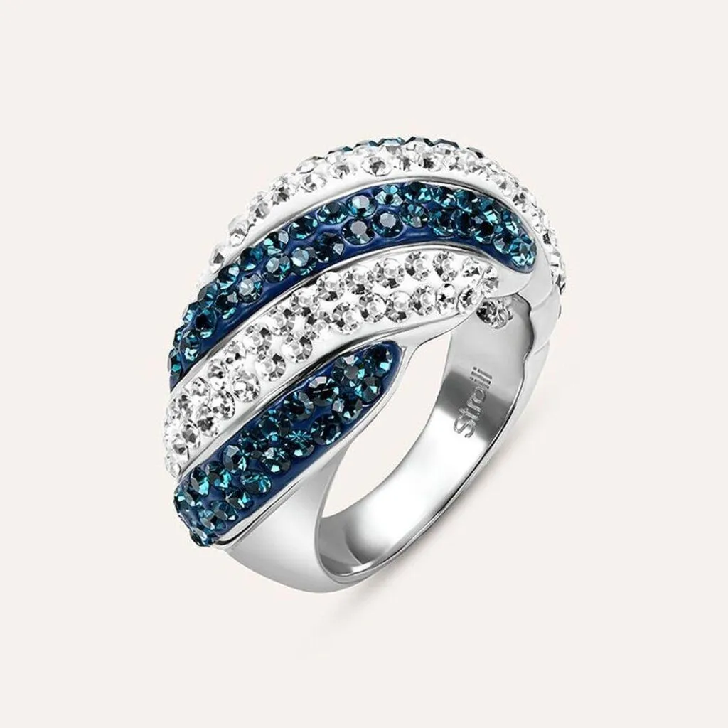 Anello Donna Stroili 1694735 Argento e Blu | Regalo Romantico Elegante