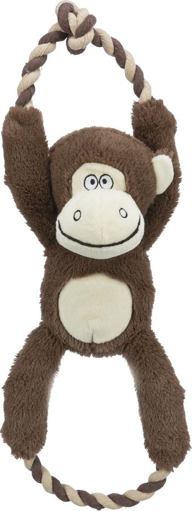 Trixie Hundespielzeug Affe mit Seil