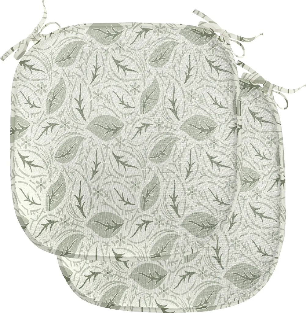 Cuscini Sedie Shabby Chic 40x40 ABAKUHAUS Floreale Crema Verde