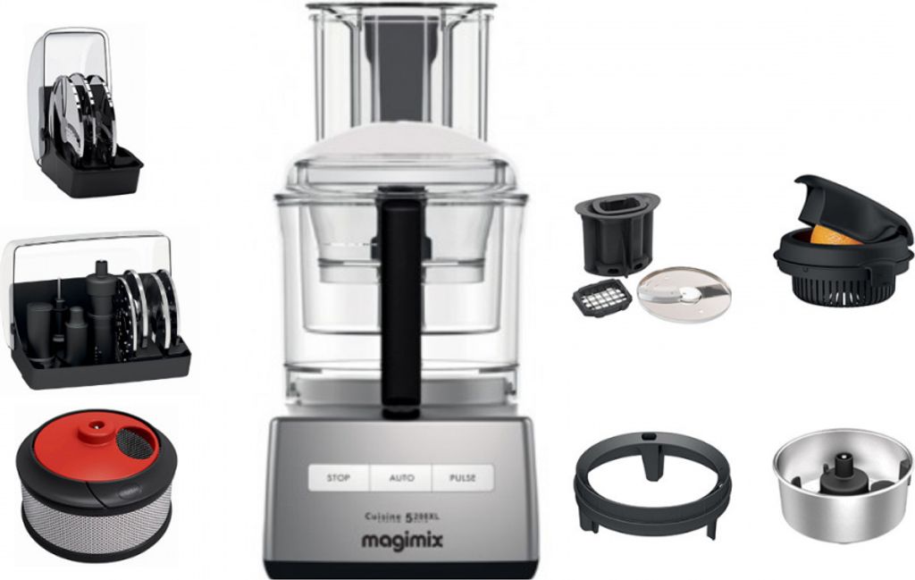 Magimix CS 5200 XL Premium, 3,6 l, Edelstahl, Tasten, Produktbild 