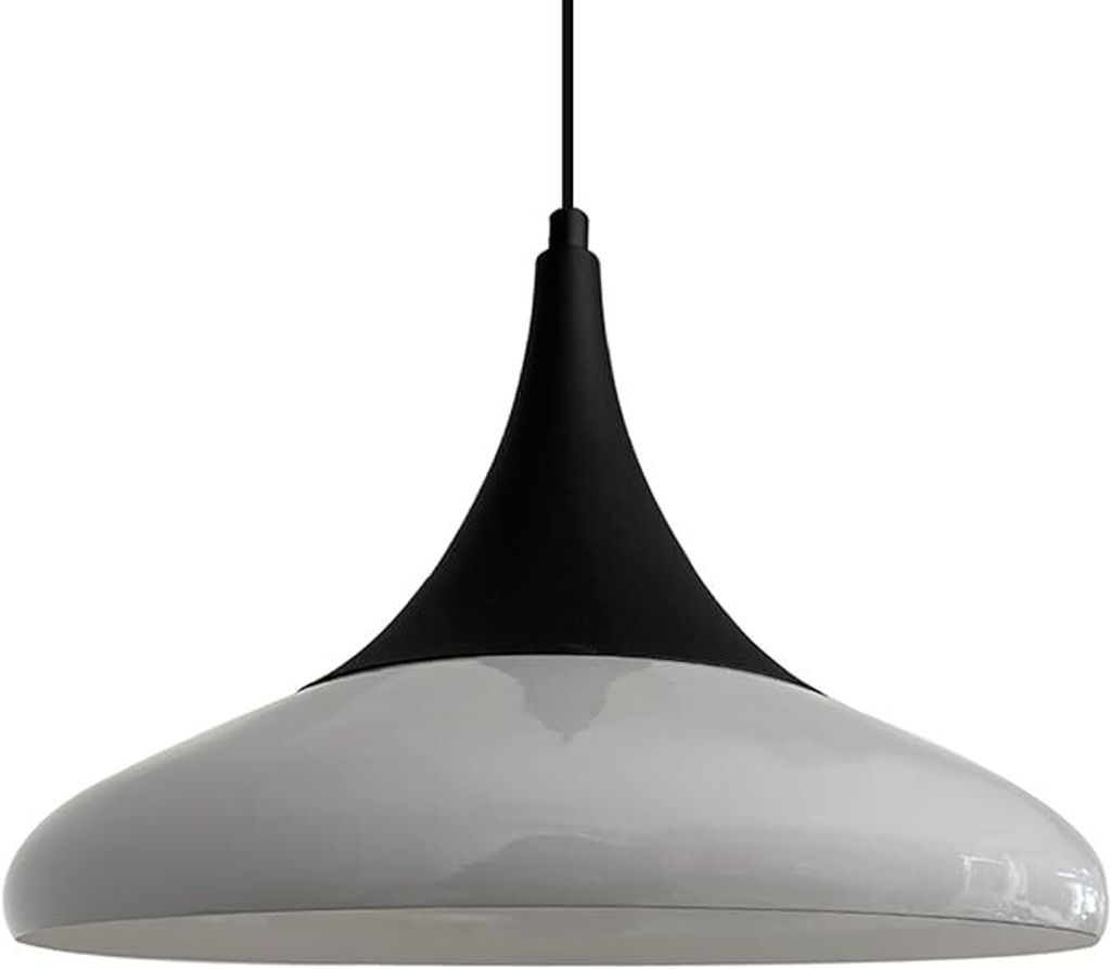 Pendelleuchte Paladin Grau Metall Ø35cm, Modern Hängelampe