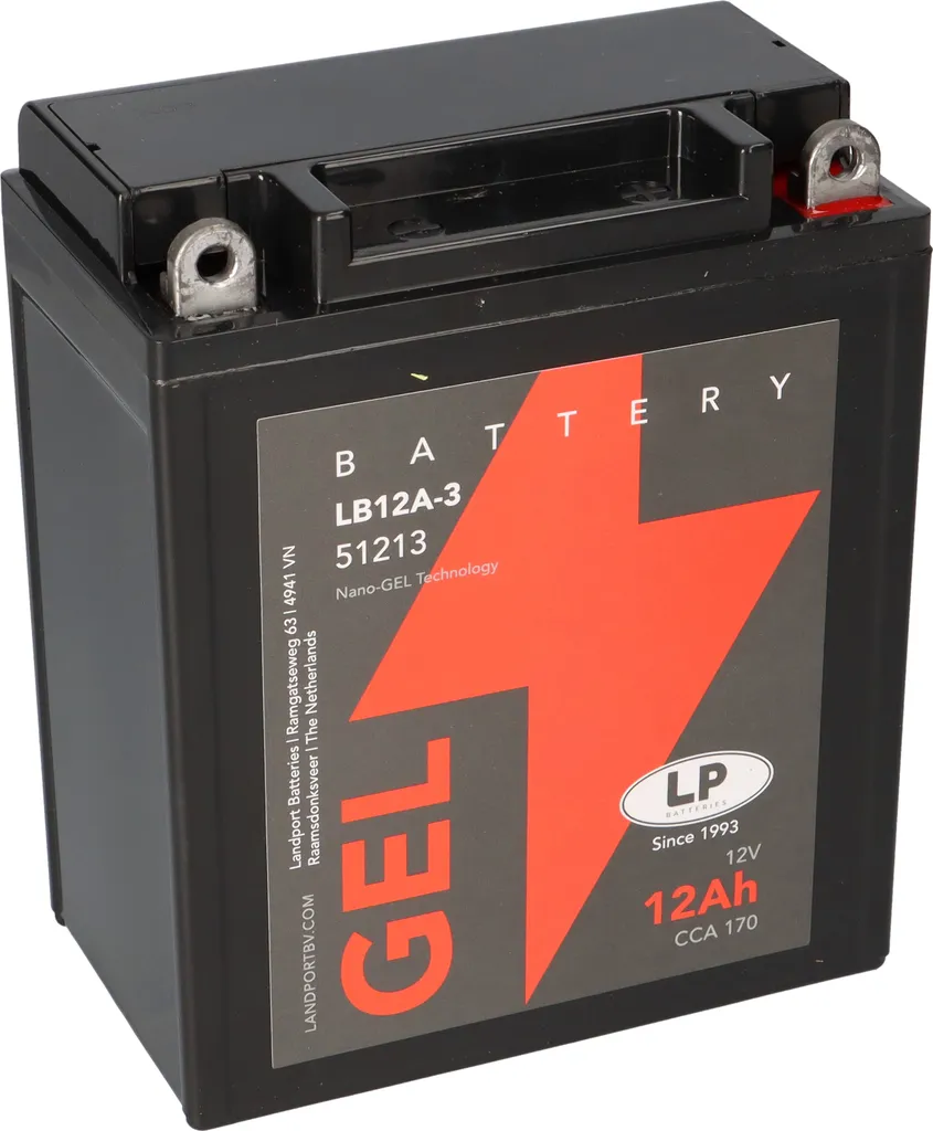 Batteria Moto MG LB12A-3 12V 12Ah GEL | Ricambio Alta Efficienza