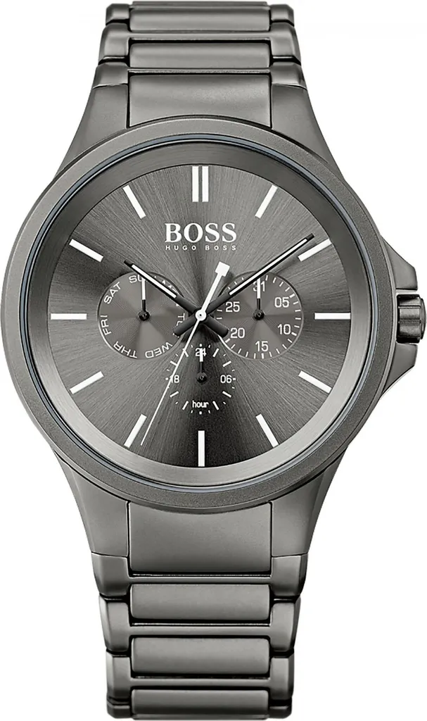Boss Gravity 1513173 Montre Homme avec Bracelet en Acier Noir Maille