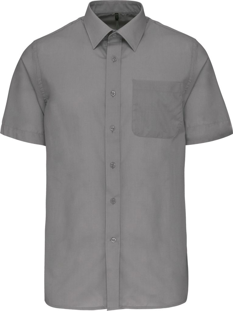 Kariban Popeline Kurzarmhemd Baumwollpolyester pflegeleicht für Herren