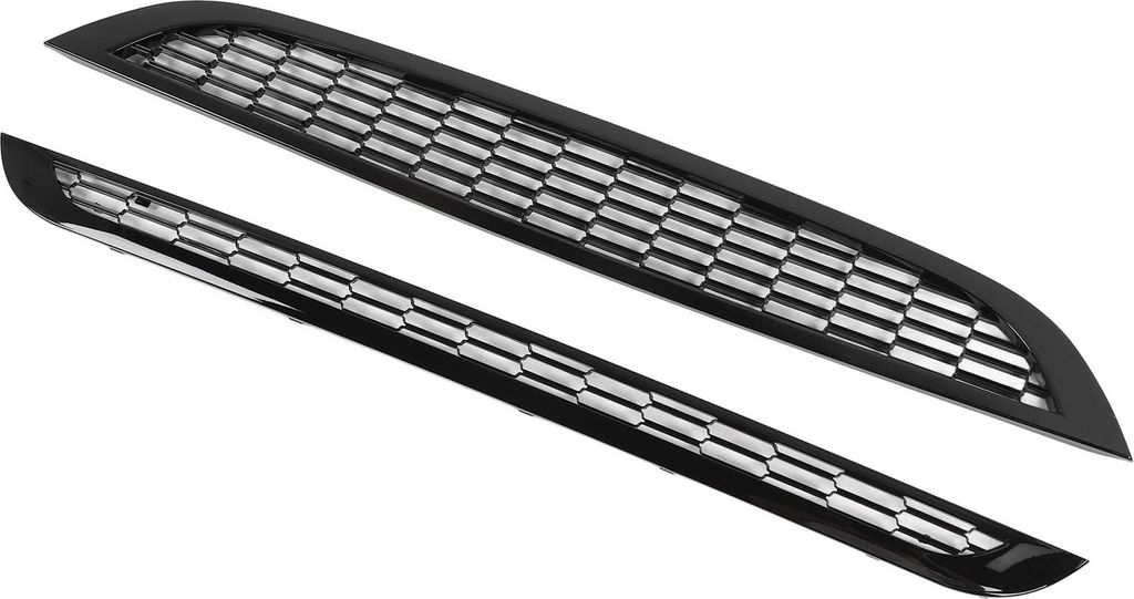 Frontgitter-Einsatzplatte 51137026202, stilvoller Look, oberer und unterer Stoßfänger für R50, R53, R52, glänzendes Schwarz
