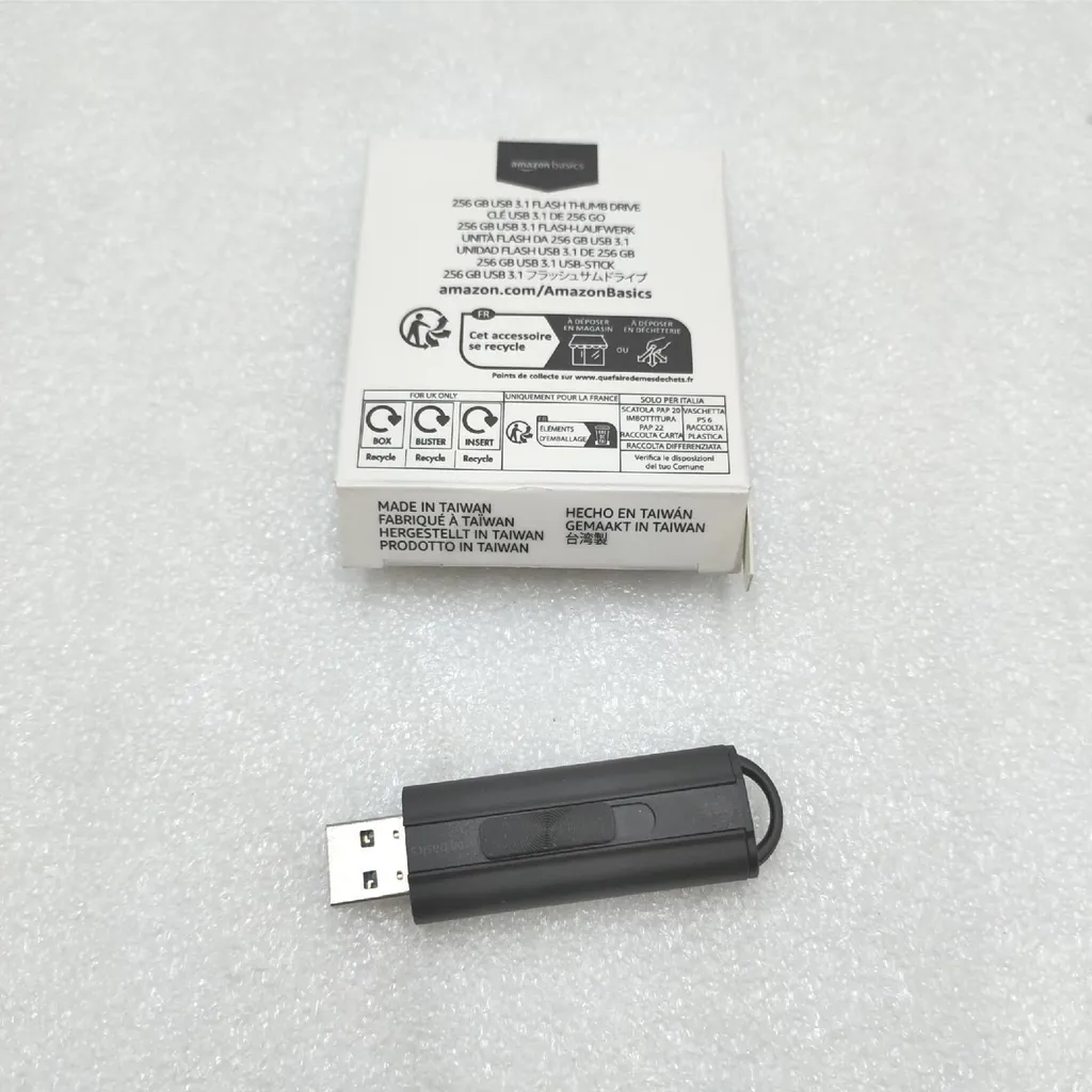 Lecteur Flash USB 3.1 256 Go Haute Capacité pour Transfert de Données