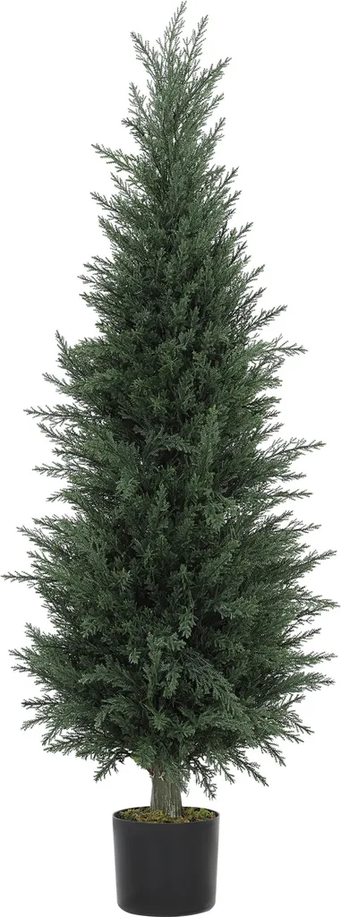 Pianta Artificiale HOMCOM 120cm: Cipresso di Design per Interni ed Esterni