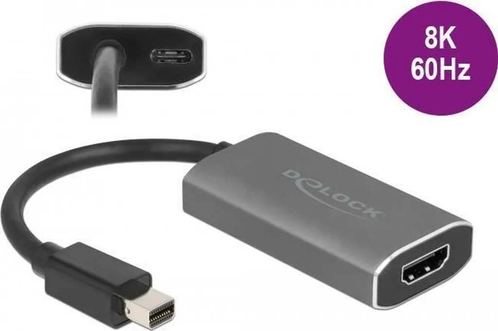 Adaptateur Mini DP 1.4 vers HDMI 8K - HDR et Résolution 4320p Fluide - 2