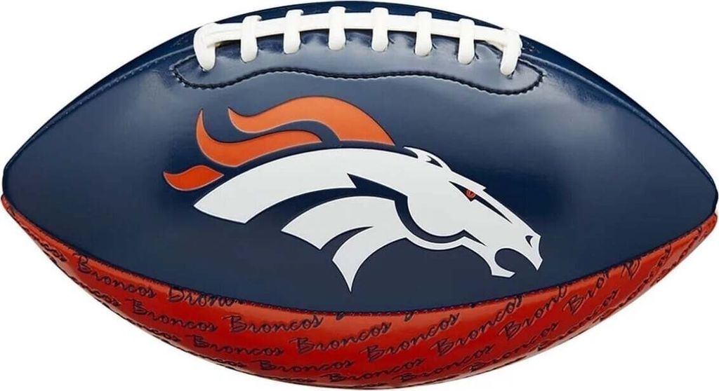 Wilson Mini NFL Team Pee Wee Denver Broncos Blue/Orange American Football
