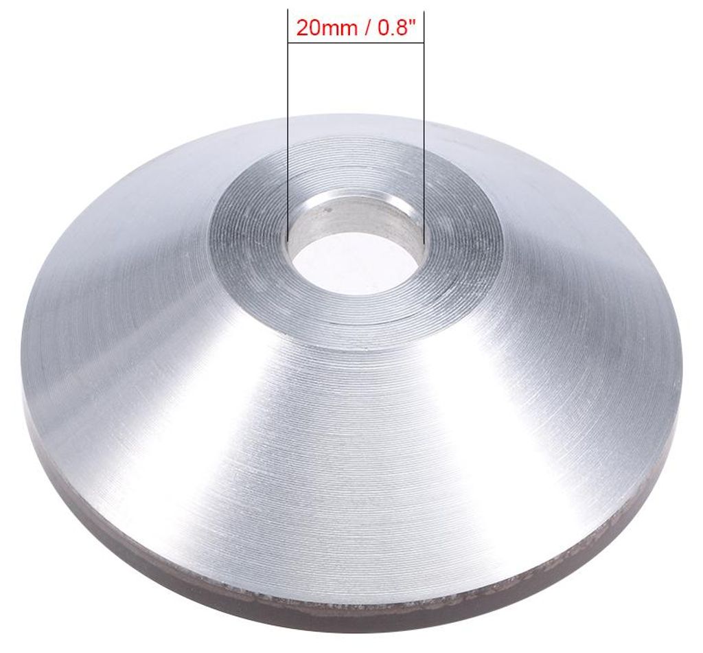 Schalenf?rmige Diamant-Schleifscheibe 100x32x20mm 240 Grus Aluminiumlegierungsmaterial mit Hartmetall