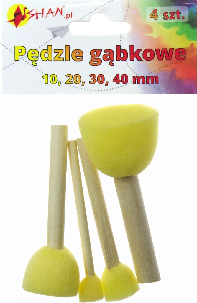 Schwammbürsten-Set 4 Stück Shan