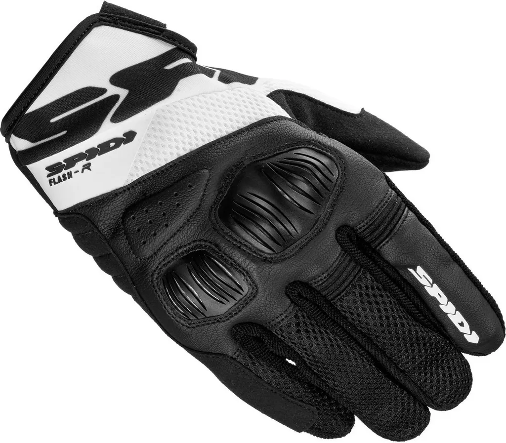 Gants Spidi Flash-R Evo KT Noir et Blanc en Taille XXXL pour Motards