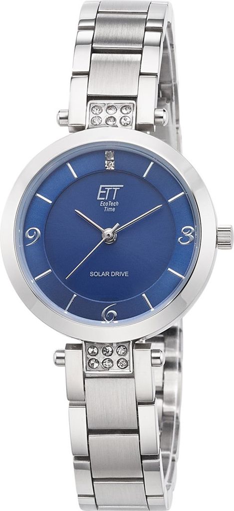 ETT Eco Tech Time ELS-12142-31M Damen-Solaruhr Diamond Lady Blau