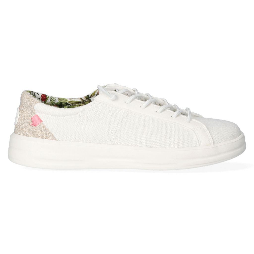 HEYDUDE Karina Damen Sneaker Natural Coconut White Größe 38