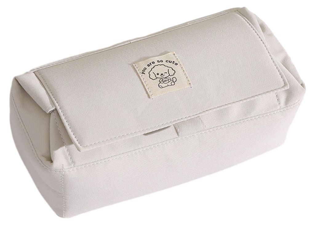 Doppellagiges, wasserdichtes Federmäppchen aus Canvas, ideal für Schule, Büro, Reisen und Kosmetik.