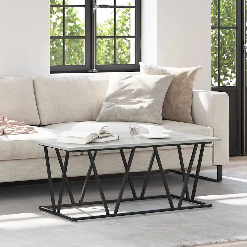 Best Möbel Tavolino Grigio Sonoma 100cm | Offerta Speciale Salotto
