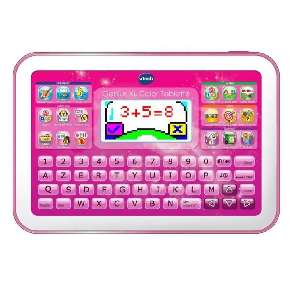 Tablette Éducative Rose Genius XL Color VTech pour Apprendre en Jouant