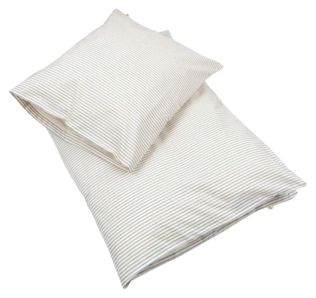 Set di biancheria da letto in cotone Konges Sløjd a righe Immagine del prodotto 