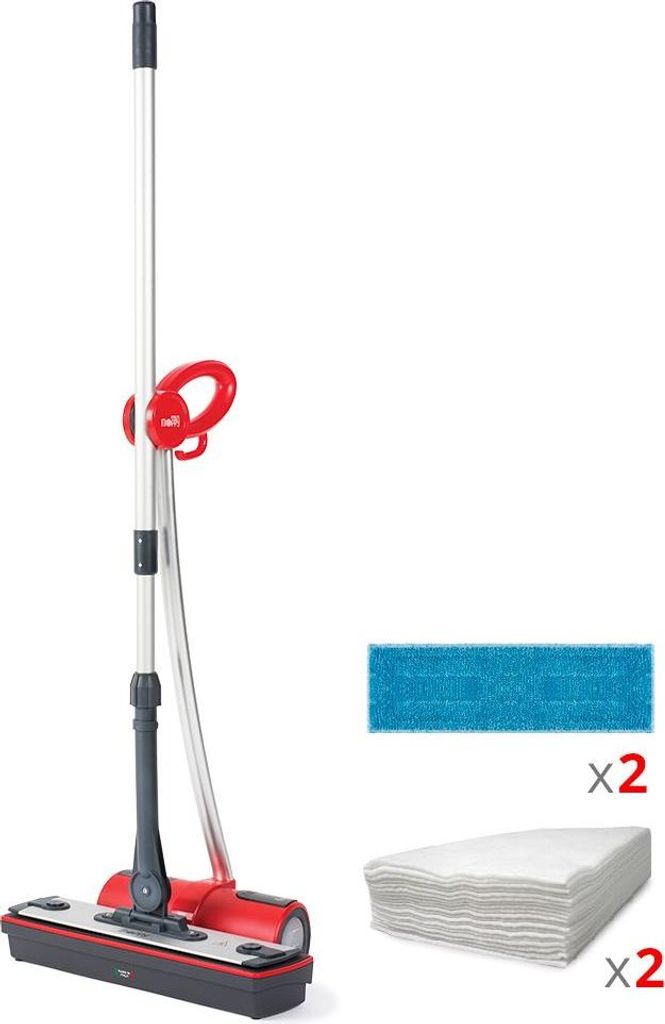 POLTI Balai vapeur sans fil Moppy 1500 W Rouge POL-042 Image du produit 