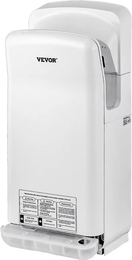 Sèche-mains automatiques silencieux avec filtre HEPA et capteur infrarouge