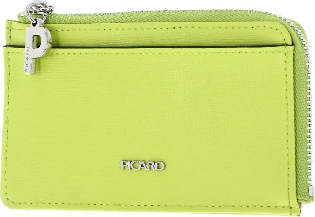 Étui porte-clés Universe 1 en cuir souple PICARD - Coloris Lime acidulé