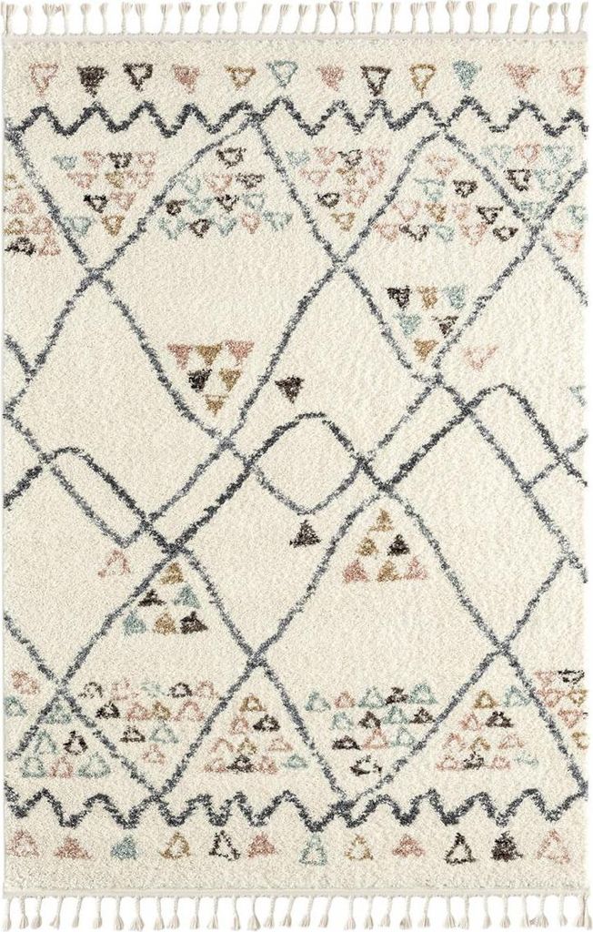 Berberteppich mit gewebtem Sahara-Muster PASTEL D