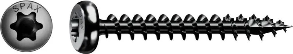 Universalschraube schwarz BLAX, 5mm, x 40 mm, 200 Stk. - Produktbild 