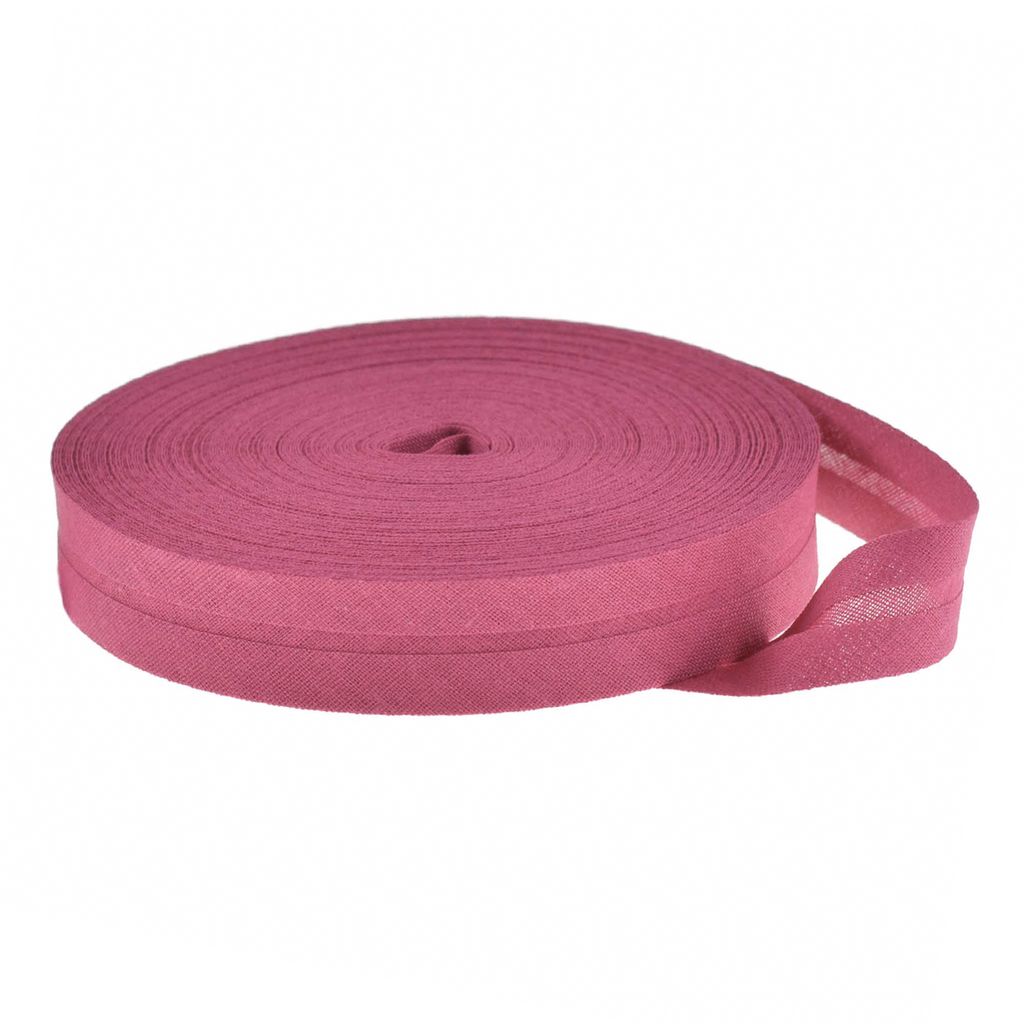 25m Schrägband Baumwolle uni 20mm breit gefalzt Einfassband 50 Farben wählbar