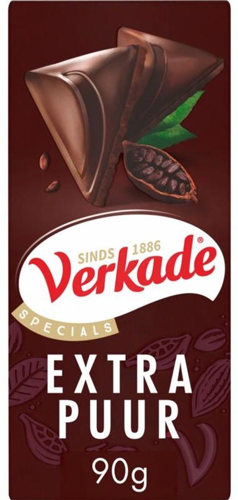 Verkade Specials Extra Puur Čokoládová tyčinka 90g – Jemná Obrázek produktu 